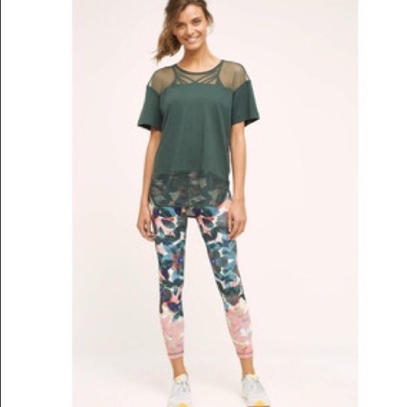 *SOLD* Anthropologie Pure + Good floral leggings - Picture 3 of 8